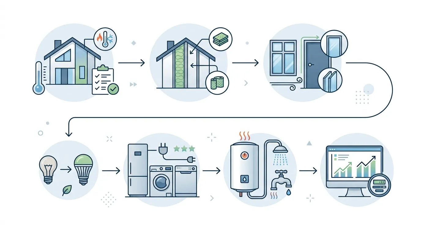 Step-by-step checklist for finding what may be causing a high electricity bill